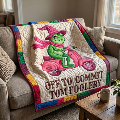 Frog Foolery Ride WN1704010CL Quilt