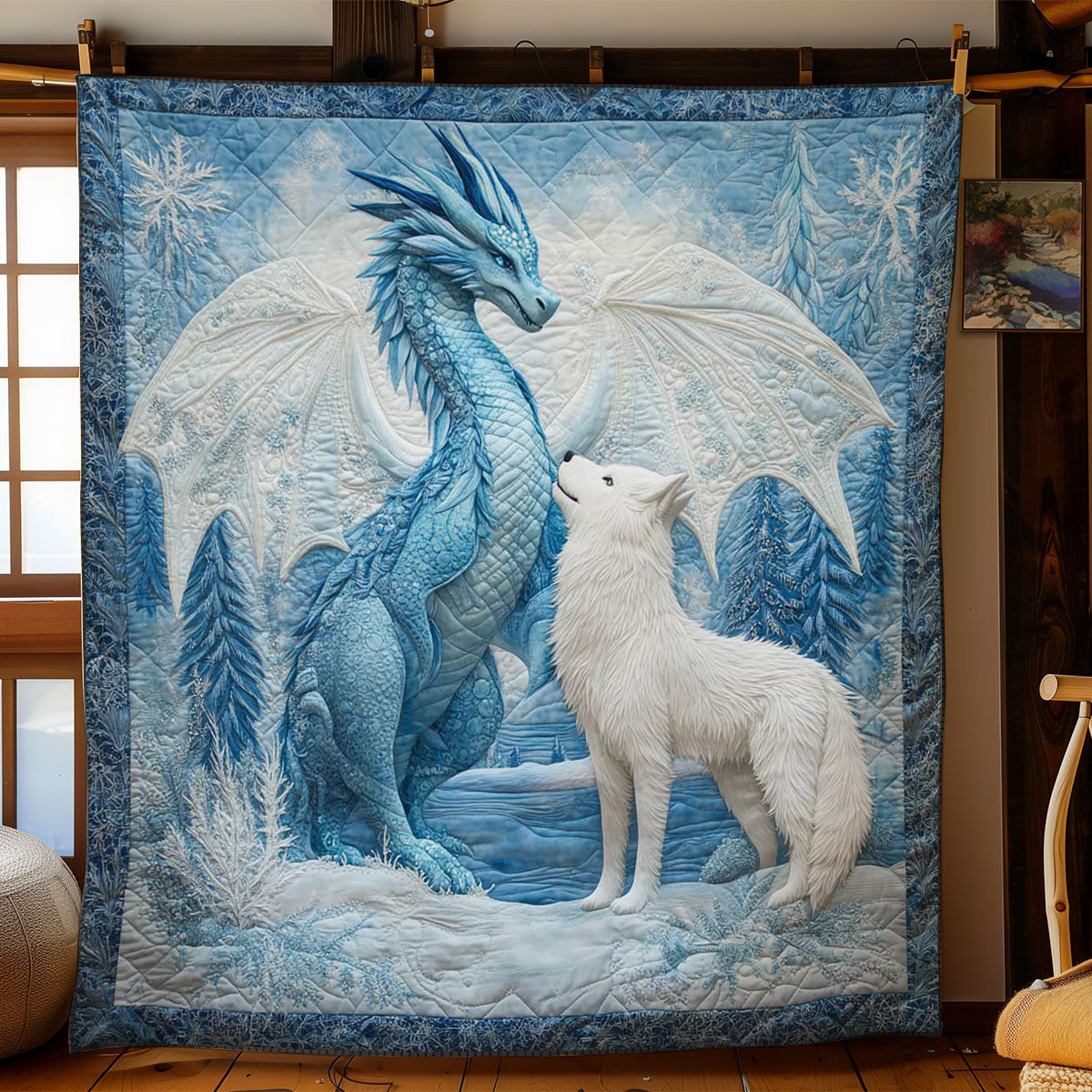 Dragon Of The Frozen Realm WN0601004CL Quilt