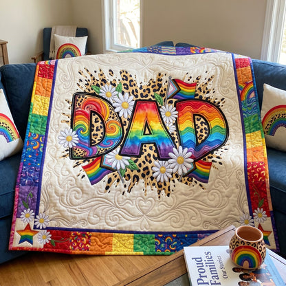Proud Rainbow Dad WN1206011CL Quilt