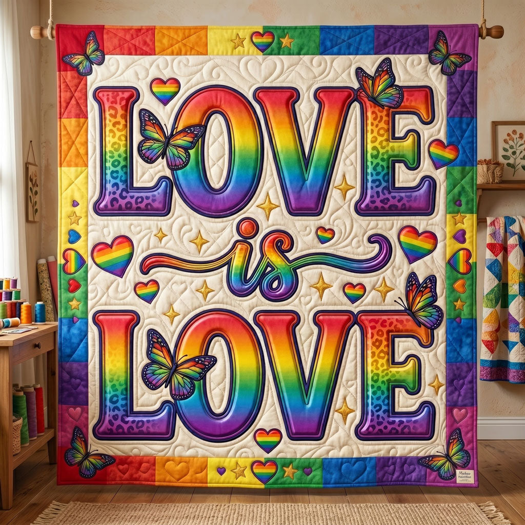 Rainbow Love Celebration WN1206013CL Quilt