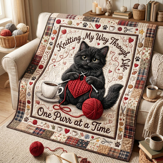 One Purr At A Time XR1505018CL Quilt