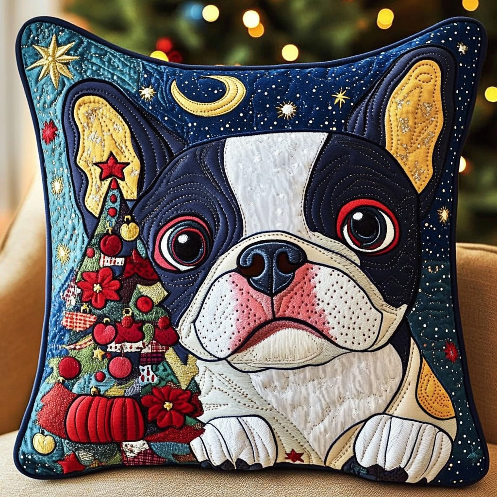 Christmas French Bulldog XR0711004CL Quilt Pillow Case