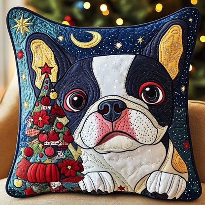 Christmas French Bulldog XR0711004CL Quilt Pillow Case