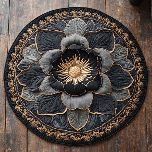 Lotus Bloom CP0912056CL Quilted Round Mat