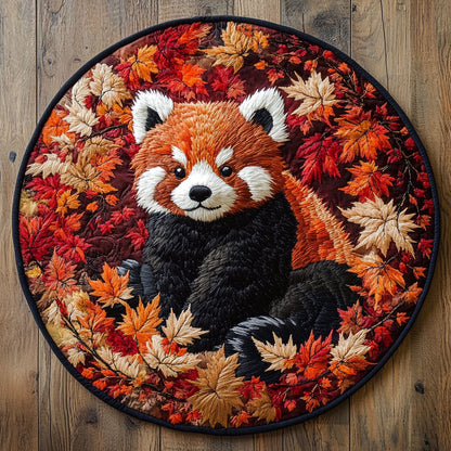 Red Panda Maple WN2905059CL Quilted Round Mat