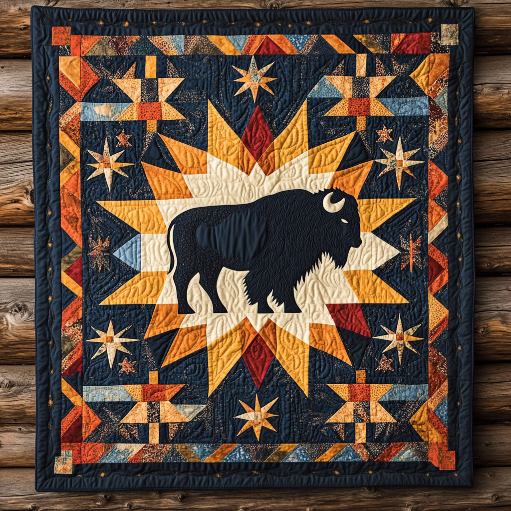 Golden Ridge Bison WN0901033CL Quilt