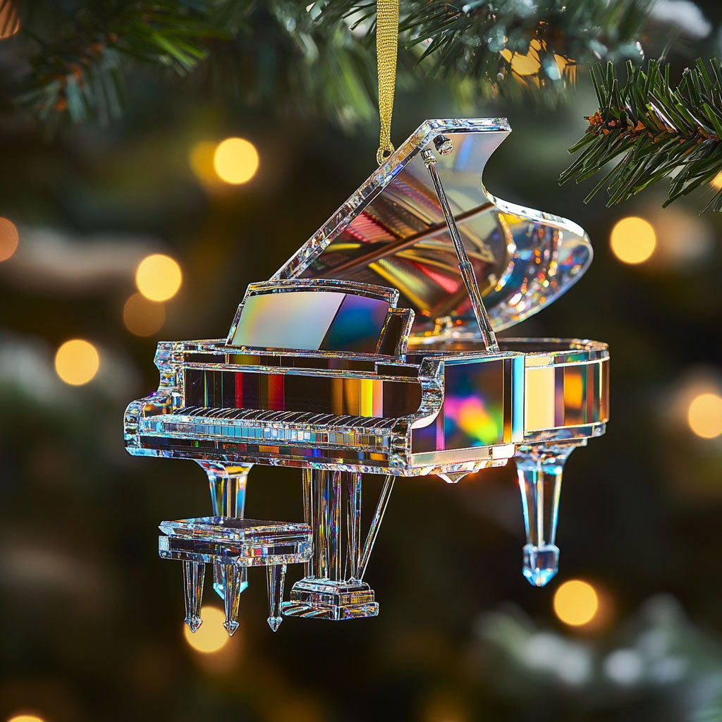Piano Winter Glow WN0912040CL Christmas Ornament