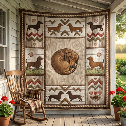 Lovely Dachshund XR2204016CL Quilt