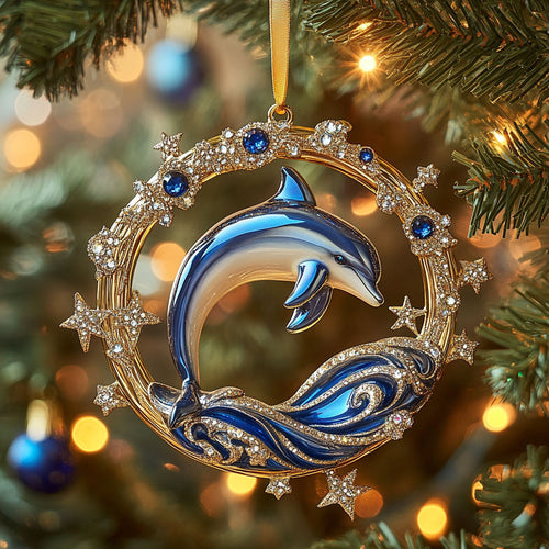Dolphin Glow CW2711017CL Christmas Ornament