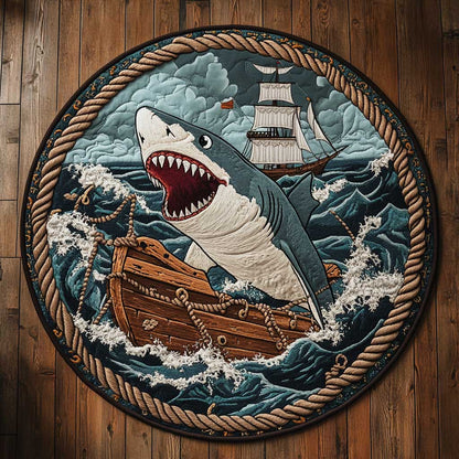 Shark Bite WN0805076CL Quilted Round Mat