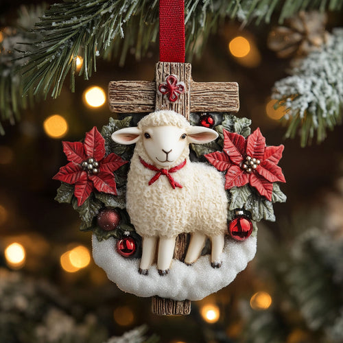 Divine Hope Sheep WN3010020CL Christmas Ornament