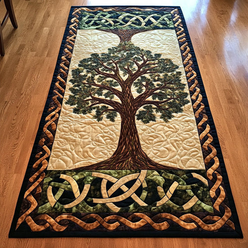 Green Tree Life CP3004032CL Quilted Table Runner