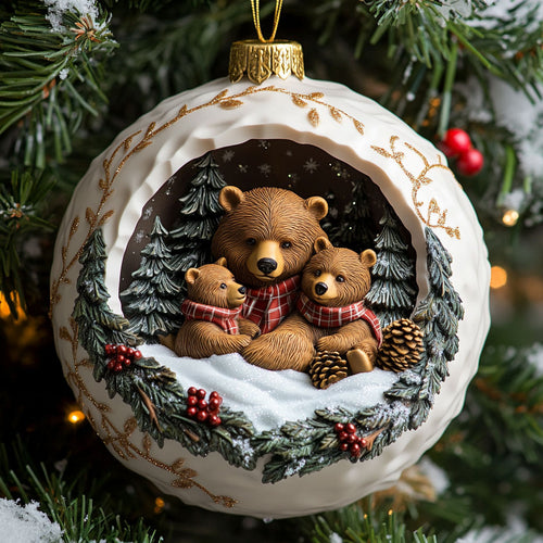 Christmas Bear Nest CW2410008CL Christmas Ornament
