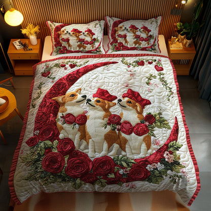 Rose Moon Corgi WN0201062CL Duvet Cover Set