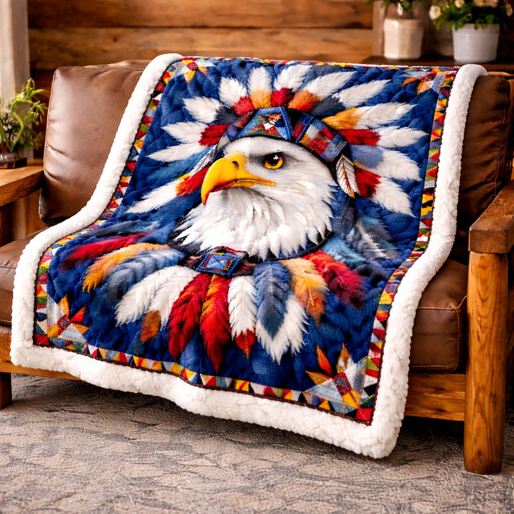 Native Spirit Eagle KL3001005CL Faux Fur Throw Blanket