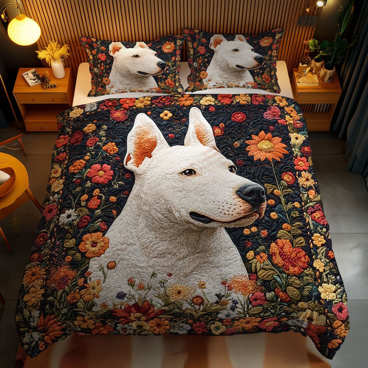 Rustic Bull Terrier WN0802085CL Duvet Cover Set