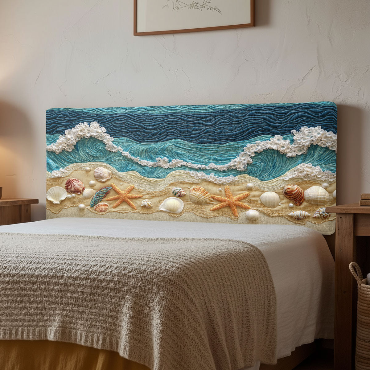 Shoreline Charm CW1212054CL Quilted Headboard Slipcover