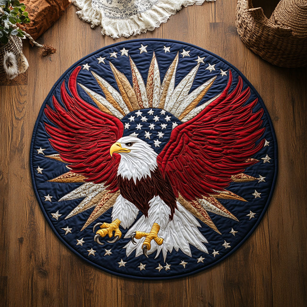 Powerful Eagle WJ2607044CL Quilted Round Mat