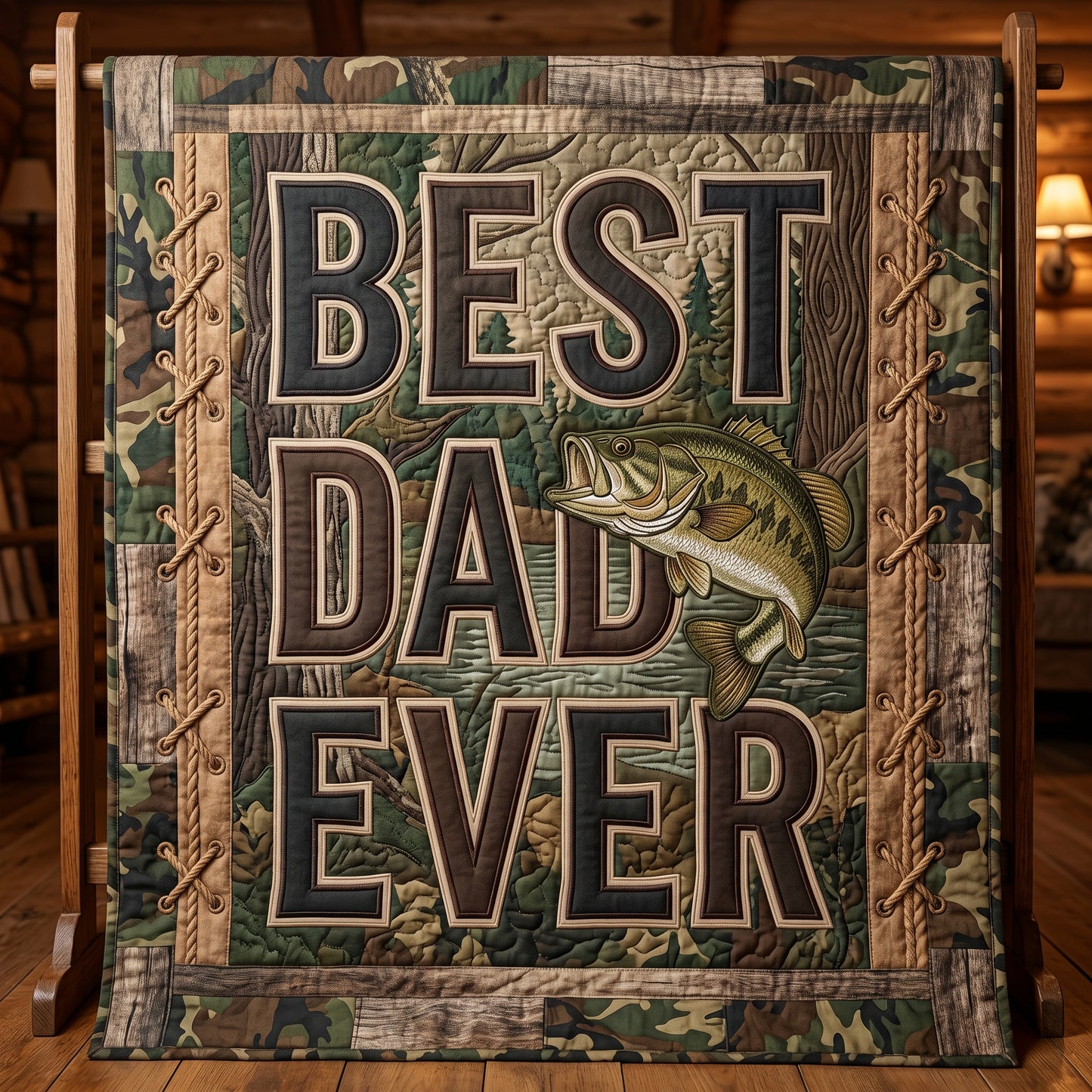 Best Dad Ever XR2104008CL Quilt