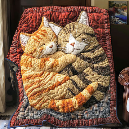 Couple Sleeping Cat WP1402012CL Quilt