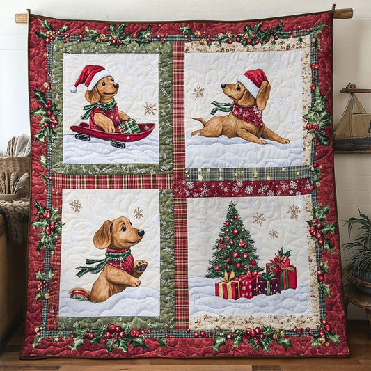 Winter Wonder Dachshund WN1211137CL Quilt