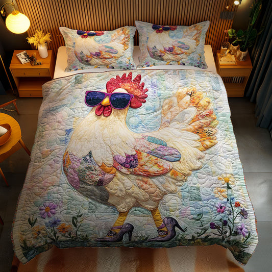 Sassy Chicken WN1303193CL Duvet Cover Set