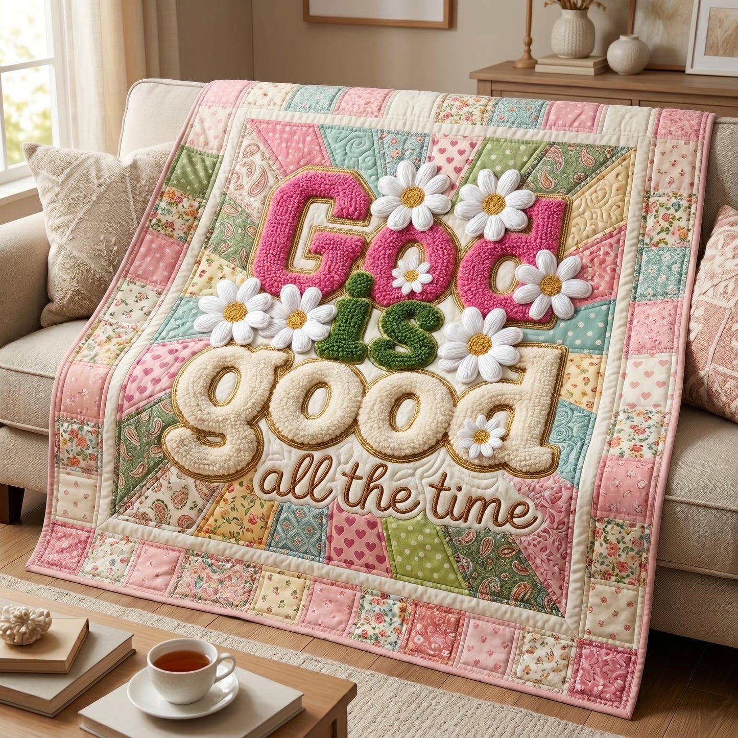 God Is Good All The Time XR2104010CL Quilt