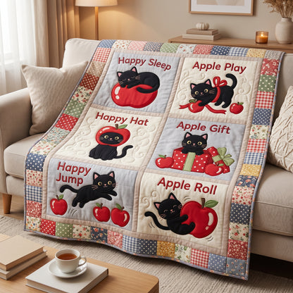 Black Cat And Apples XR1704008CL Quilt