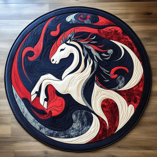 Blazing Horse WN2404034CL Quilted Round Mat