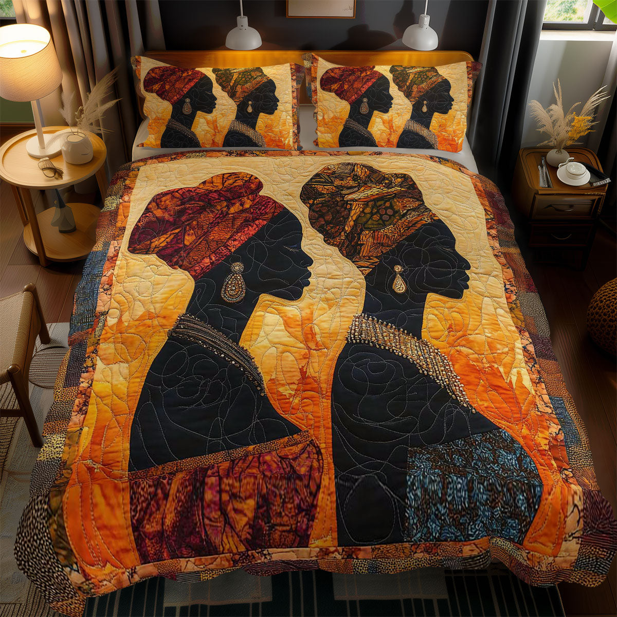 African Woman Majesty WN0703073CL Duvet Cover Set