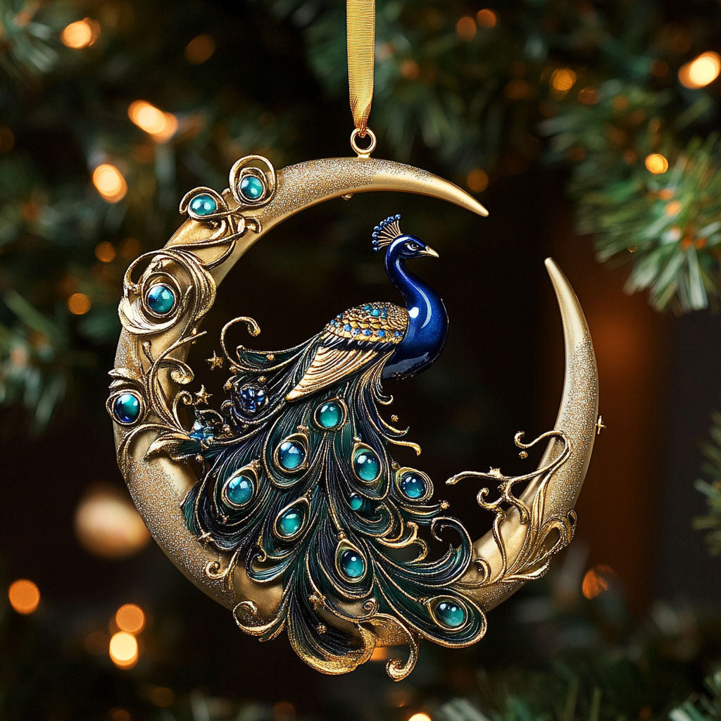 Regal Feather Peacock CW2711054CL Christmas Ornament