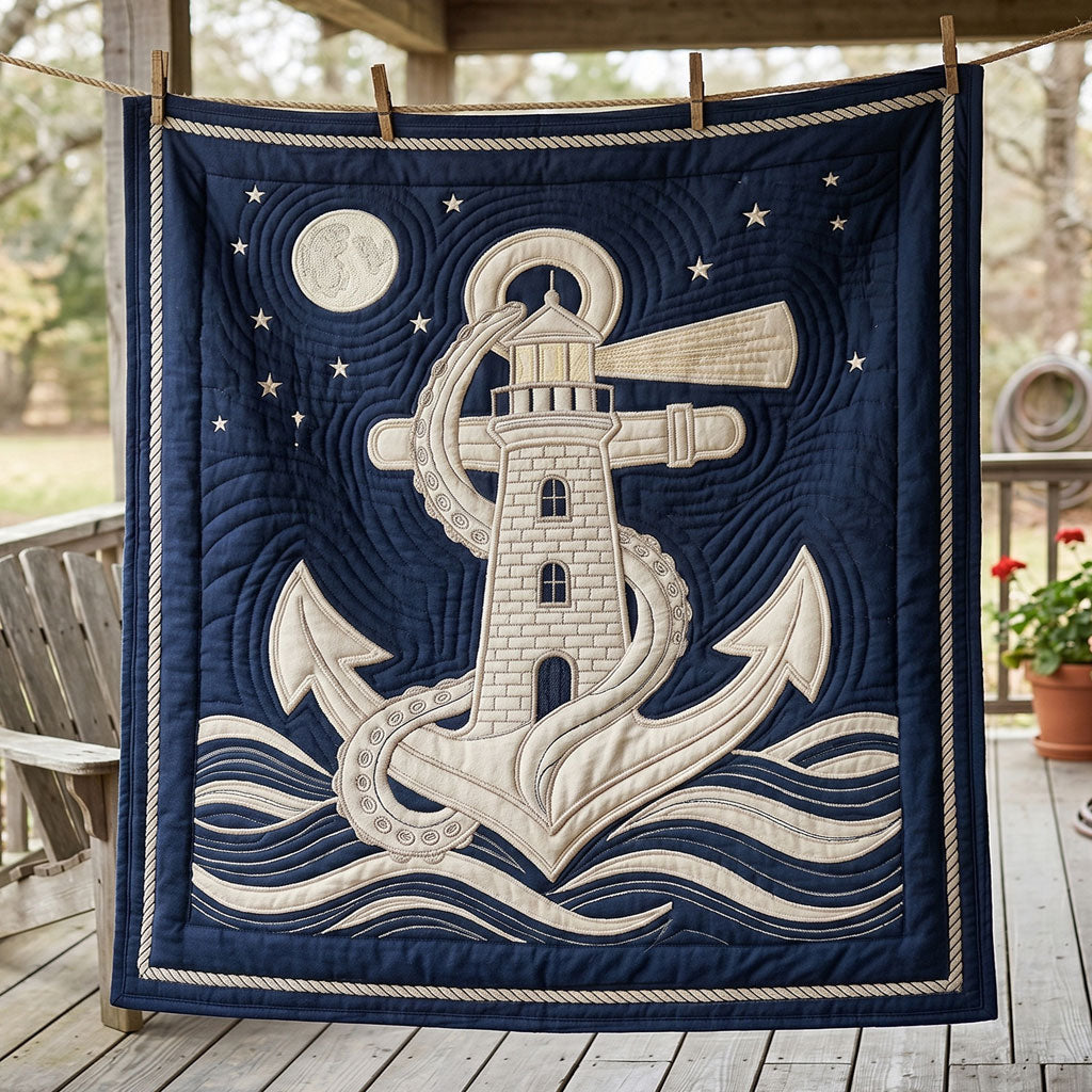 Lighthouse Anchor Nautical WN2904008CL Quilt