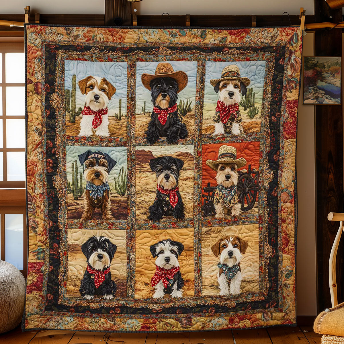 Schnauzer Wrangler WN0901005CL Quilt