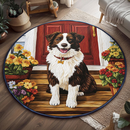 The Porch Guardian WJ2306039CL Quilted Round Mat