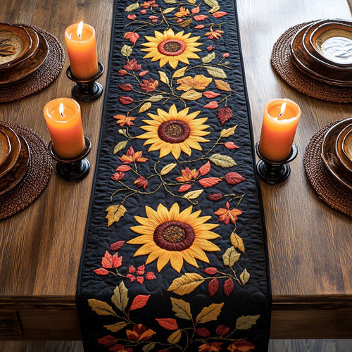 Sunflower Bloom CP3004030CL Quilted Table Runner