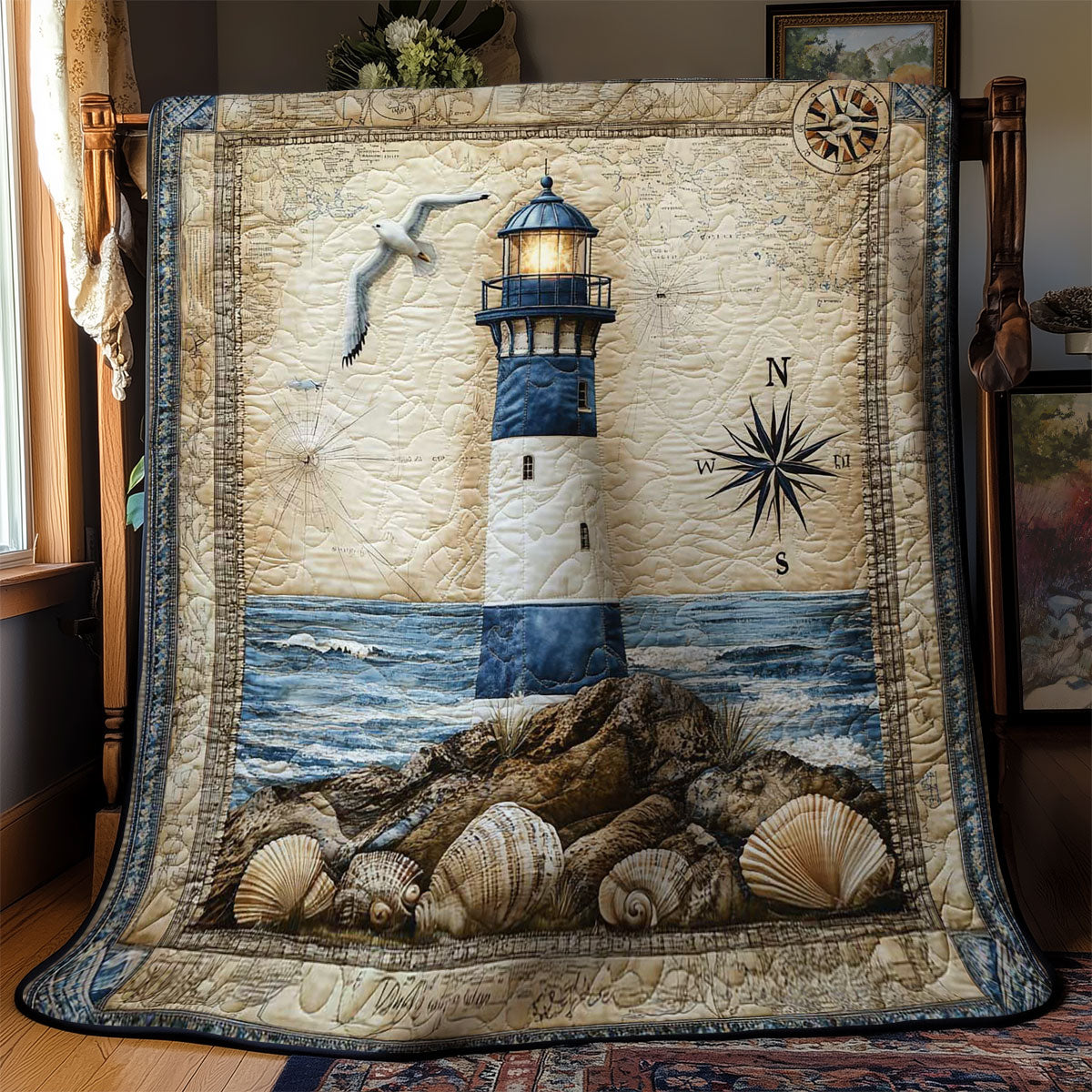 Beacon Of Hope Lighthouse WN1003046CL Quilt