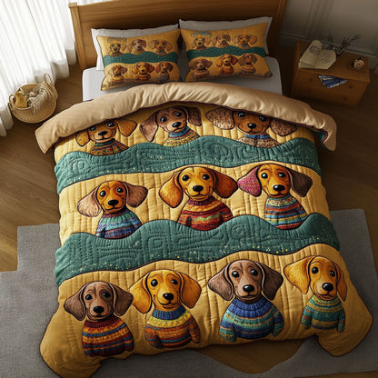 Happy Folk Dachshund WN0601040CL Duvet Cover Set