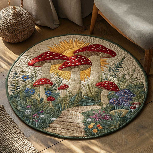 Mystic Mushroom WN1803068CL Quilted Round Mat