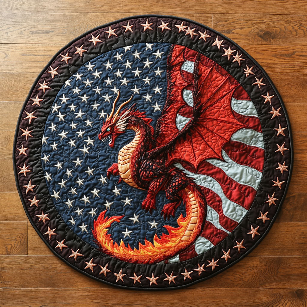 Dragon Guardian WN0606020CL Quilted Round Mat
