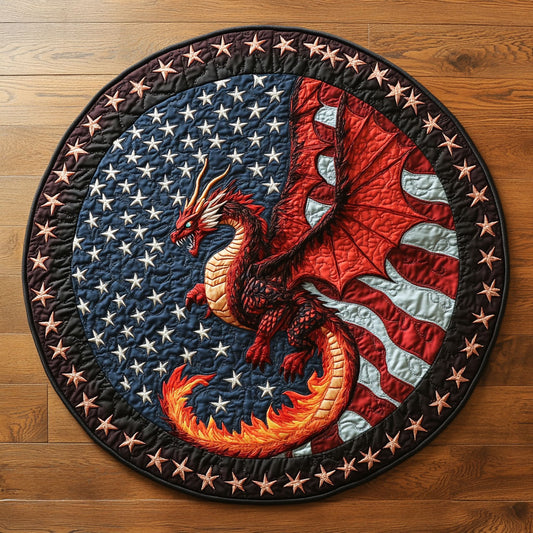 Dragon Guardian WN0606020CL Quilted Round Mat
