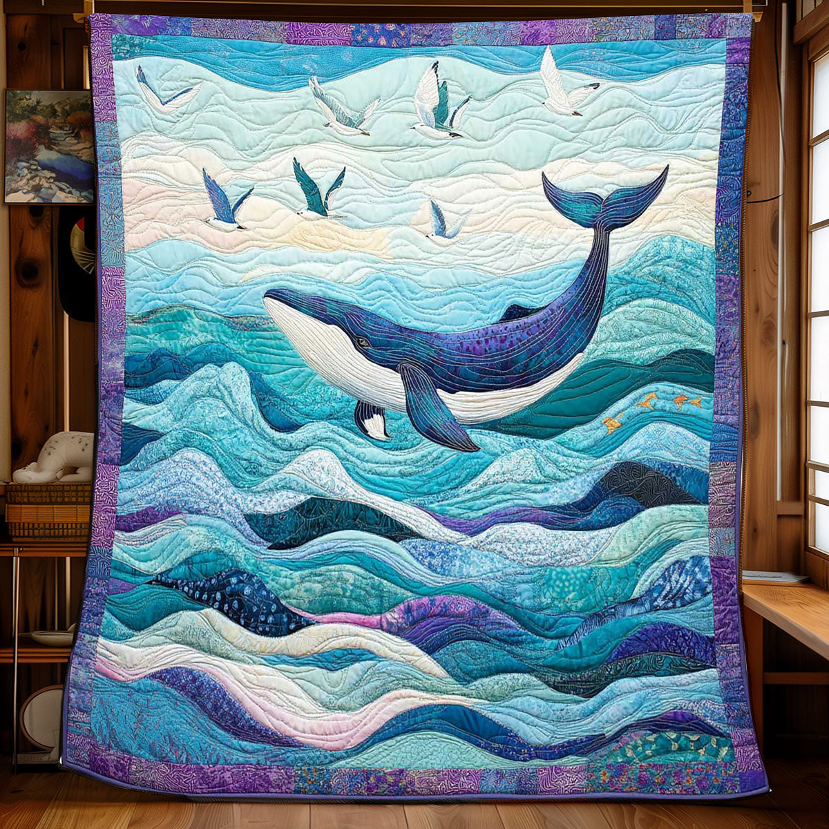 Marine Whale WP0802020CL Quilt