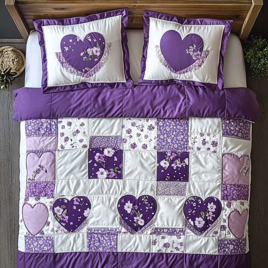 Lavender Heart WN0303039CL Duvet Cover Set