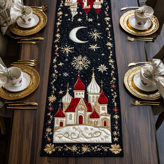 Snow Night CP1806020CL Quilted Table Runner