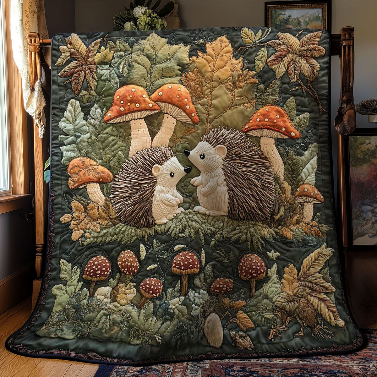 Mushroom Hedgehog WN1203035CL Quilt