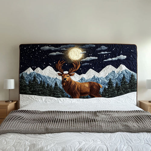 Full Moon Deer QA0601002CL Quilted Headboard Slipcover