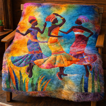 African Dance WJ2801001CL Faux Fur Throw Blanket