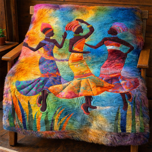 African Dance WJ2801001CL Faux Fur Throw Blanket