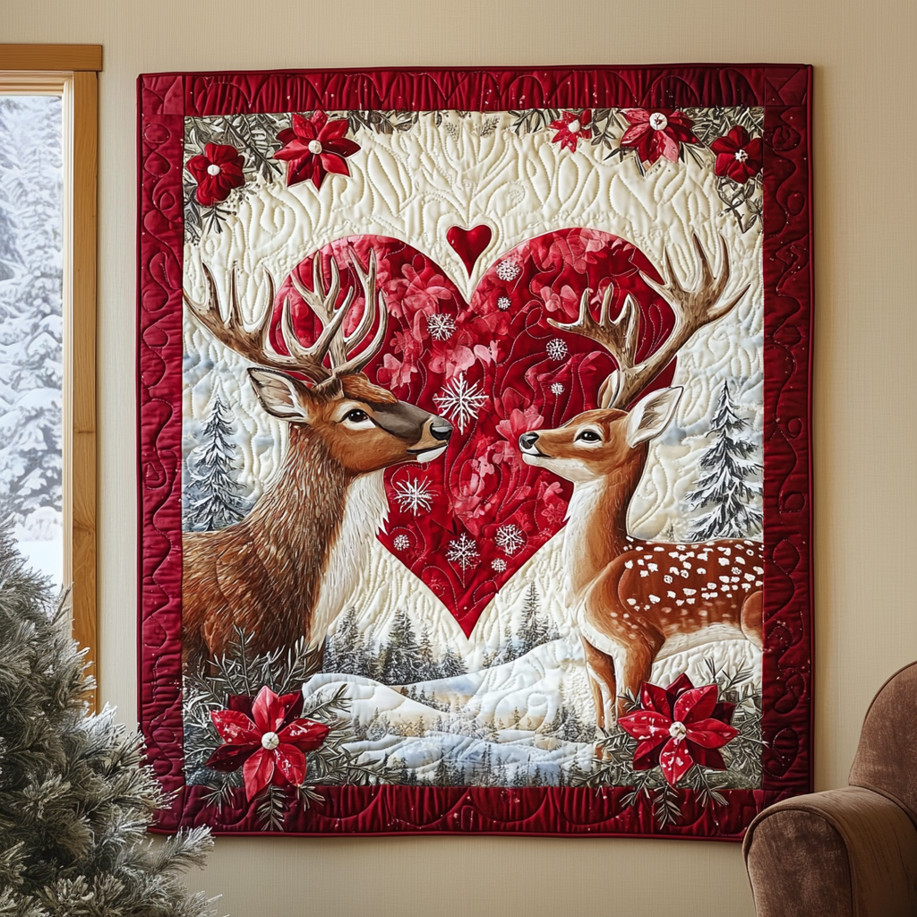 Deer Couple QA0912004CL Quilt