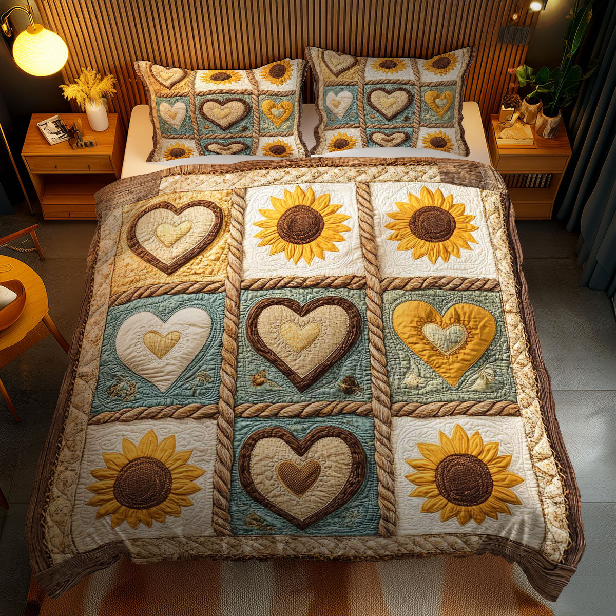 Sunflower Patchwork WN0303100CL Duvet Cover Set