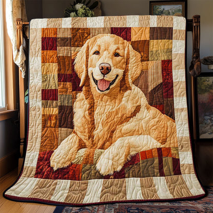 Adorable Smiling Golden WP1402002CL Quilt